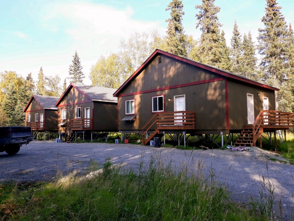 Fishing lodge on the Kenai River