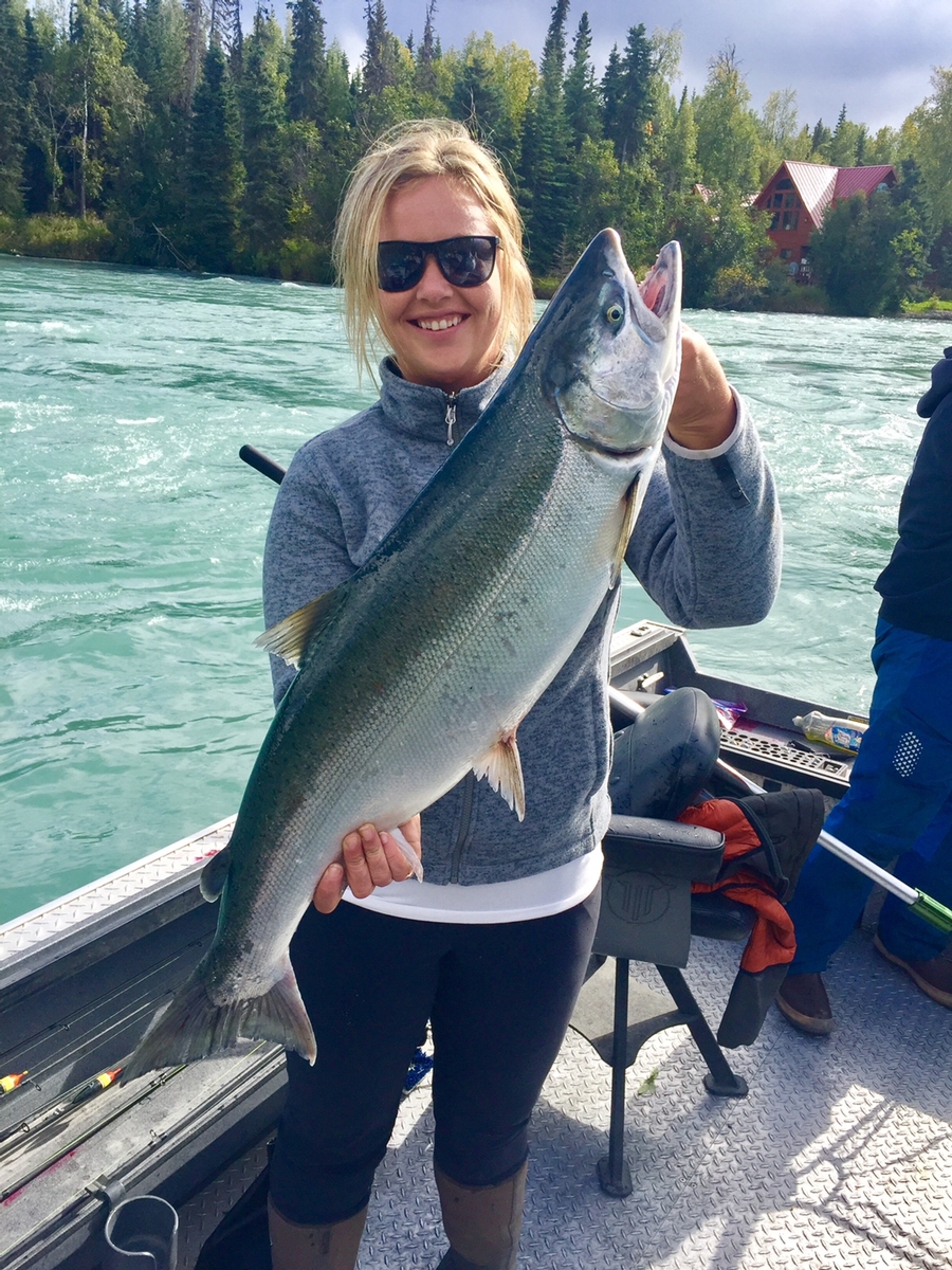 Salmon fishing in Soldotna