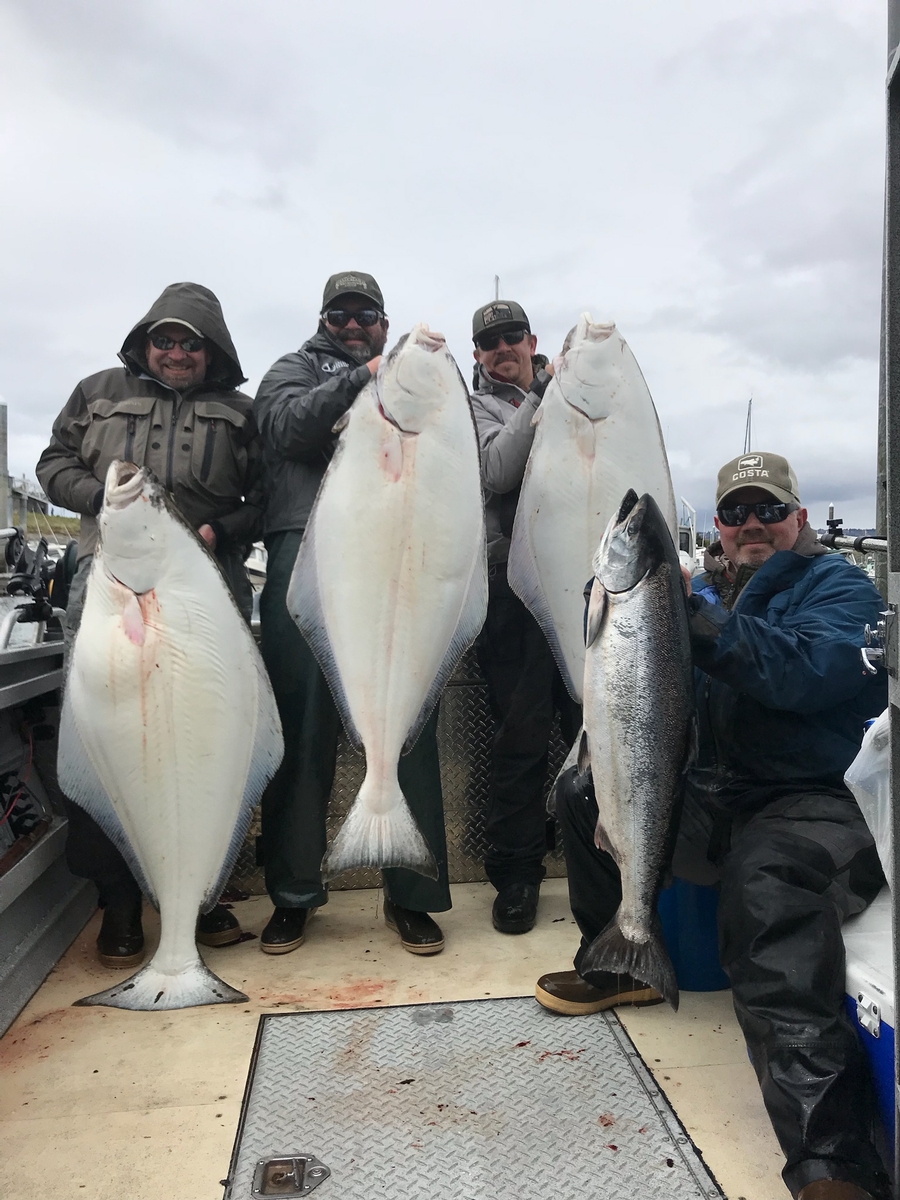 Group fishing in Alaska